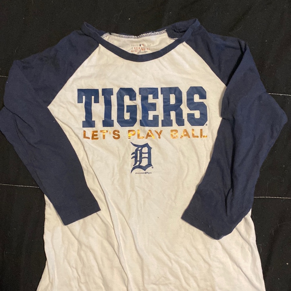 Tigers Baseball 3/4 Sleeve T-Shirt